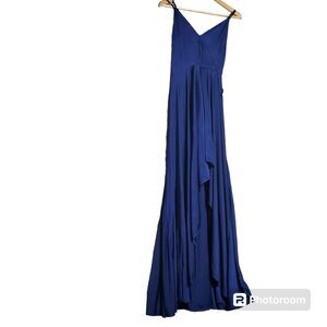 Promgirl Navy Sleeveless Maxi Dress Size Small